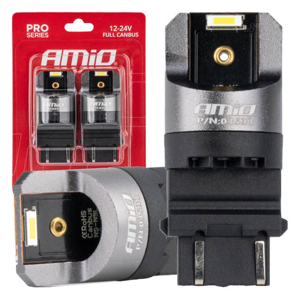 AMiO AMiO LED CANBUS PRO serie P27/7W 2x3157 SMD Wit 12V 24V AMiO 1