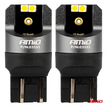 AMiO AMiO LED CANBUS PRO serie T20 7443 W21/5W 4x3030 SMD Wit 12/24V AMiO 3