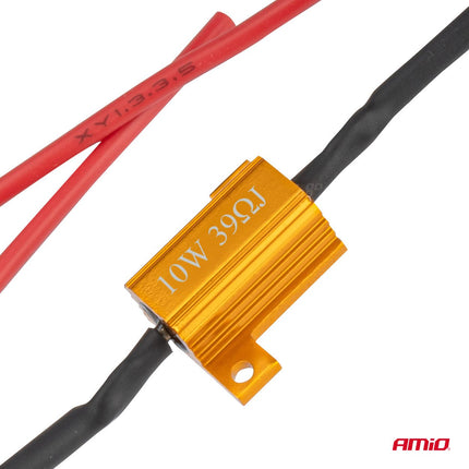 AMiO AMIO LED Canbus Weerstand 39 Ohm 10W - Voorkomt CANBUS Foutmeldingen Storing Oplossen AMiO 2