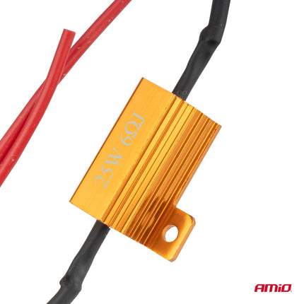 AMiO AMIO LED Canbus Weerstand 6 Ohm 25W - Voorkomt CANBUS Foutmeldingen Storing Oplossen AMiO 2