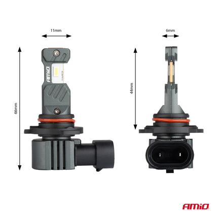 AMiO AMiO LED HB3 Koplampen/Mistlampen Hybrid series H10/HIR1 Wit 6000K - 5600LM Canbus 60W AMiO 4