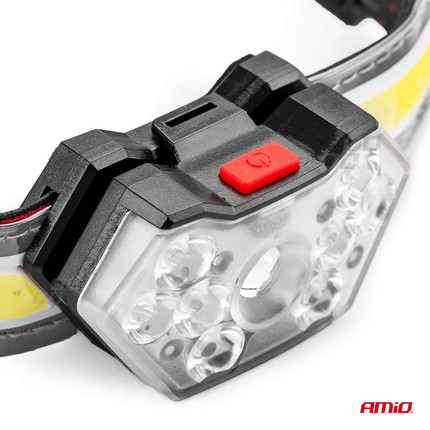 AMiO AMiO LED Hoofdlamp met Oplaadbare Batterij en 5 Lichtmodi – 6500K Wit Licht AMiO 6