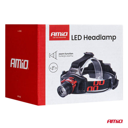 AMiO AMiO LED Hoofdlamp T6 3600mAh Met Bewegingssensor Zoomfunctie en ABS+Aluminium Behuizing - voor Werk Outdoor en Noodsituaties AMiO 13