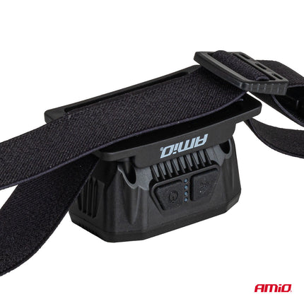 AMiO AMiO LED Hoofdlamp XPG+COB 1000mAh met Bewegingssensor - USB Oplaadbaar en Verstelbare Hoofdband - voor Outdoor Workshop en Noodsituaties AMiO 5
