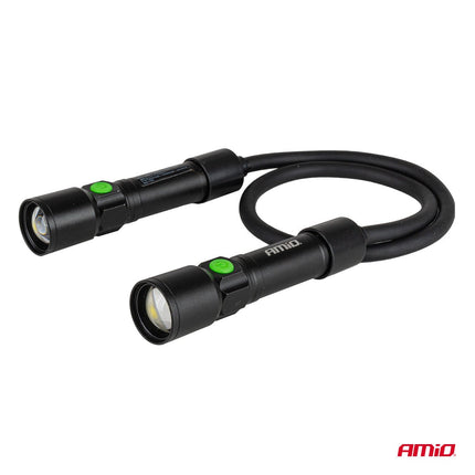 AMiO AMiO LED Inspectielamp 2xP50 1000mAh Halslamp met Flexibele Hals - Zoomfunctie en Oplaadbare Batterijen - Voor Werkplaats en Noodsituaties AMiO 5