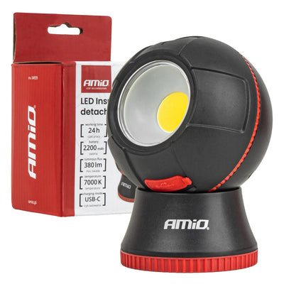 LED Inspectielamp met COB-technologie 4W 2200mAh Afneembaar - Werklamp voor Garage en Werkplaats
