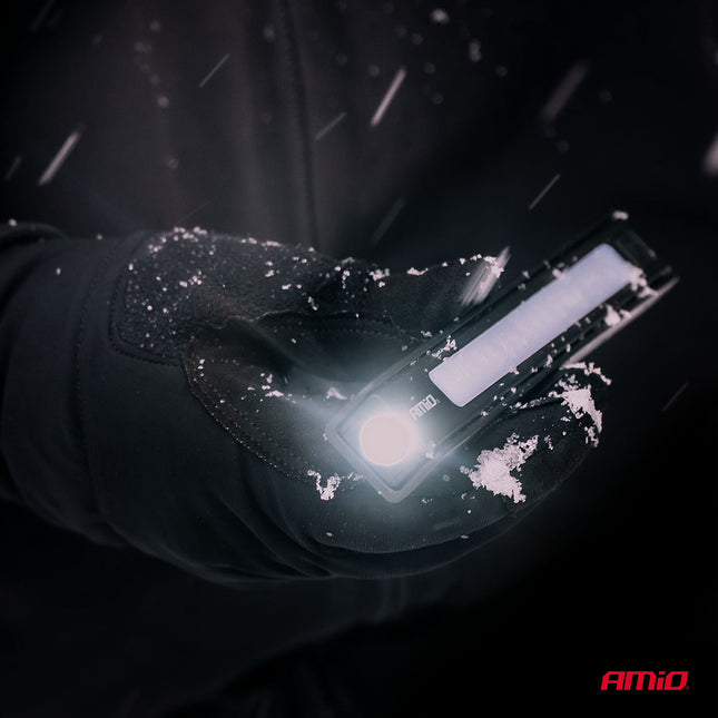 AMiO LED Inspectielampen Set 10x XTE+SMD 600mAh met Compact Ontwerp - USB Oplaadbaar en Multi - Lichtmodi - Voor Werkplaats Shop en Noodsituaties - VCTparts.nl