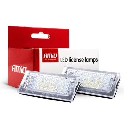 AMiO LED Kentekenverlichting CLP06 BMW Sedan Touring – Canbus Foutvrij – Plug en Play LED Set van 2 Nummerplaatverlichting Lampen