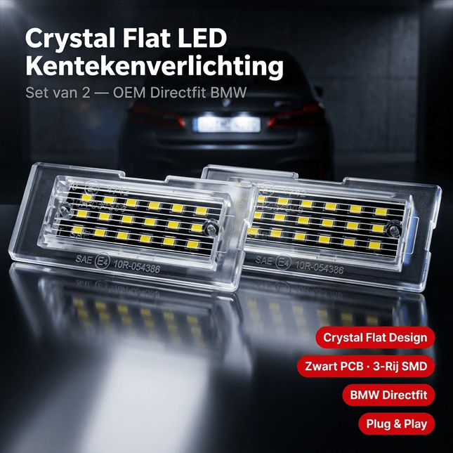 AMiO AMiO LED Kentekenverlichting CLP07 BMW X5 X3 – Canbus Foutvrij – Plug en Play LED Set van 2 Nummerplaatverlichting Lampen AMiO 2