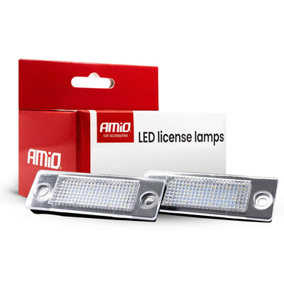 AMiO LED Kentekenverlichting CLP09 VAG – Set van 2 Universele Nummerplaatverlichting Lampen voor VAG Volkswagen VW Skoda
