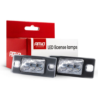 AMiO LED Kentekenverlichting CLP11 HP PORSCHE en VAG – Set van 2 - High Power LED - Nummerplaatverlichting Lampen voor VW, Skoda en Porsche