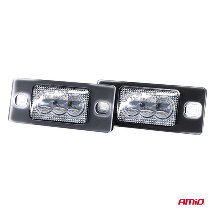 AMiO AMiO LED Kentekenverlichting CLP11 HP PORSCHE en VAG – Set van 2 - High Power LED - Nummerplaatverlichting Lampen voor VW, Skoda en Porsche AMiO 3