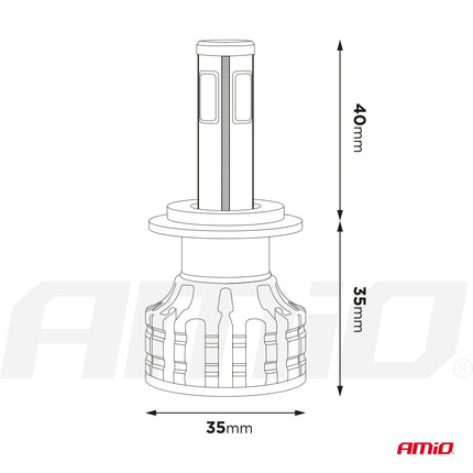 AMiO AMiO LED Koplampen COBserie H7 Dimlichten Wit 10