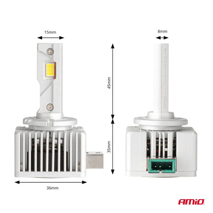 AMiO AMiO LED Koplampen D - Basic - serie D3S/D8R/D3R Dimlichten Wit AMiO 4