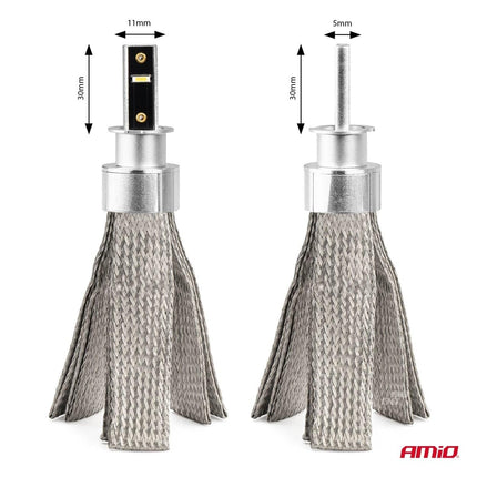 AMiO LED Koplampen FLEX+ Serie H3 canbus 6000K 12 - 24V Dimlichten Wit - VCTparts.nl