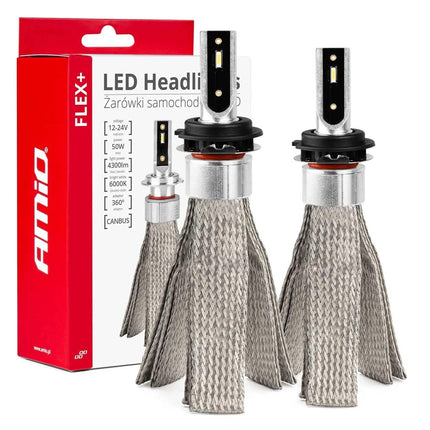 AMiO AMiO LED Koplampen FLEX+ Serie H7 - 6 canbus 6000K 12 - 24V Dimlichten Wit AMiO 6