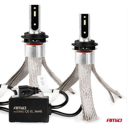 AMiO AMiO LED Koplampen FLEX+ Serie H7 - 6 canbus 6000K 12 - 24V Dimlichten Wit AMiO 3