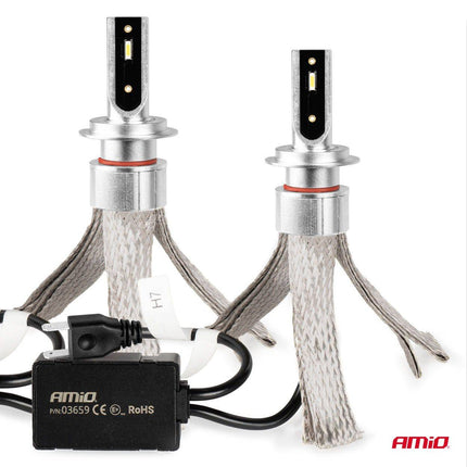AMiO AMiO LED Koplampen FLEX+ Serie H7/H18 canbus 6000K 12 - 24V Dimlichten Wit AMiO 3