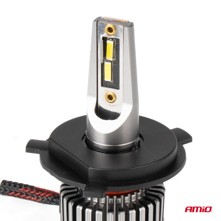 AMiO LED Koplampen K3 - serie H4/H19 12V 6000K CANBUS Dimlichten Wit - VCTparts.nl