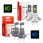 AMiO AMiO LED Koplampen Mini + Grootlicht Hybrid series H7 (H18) Wit 6000K - 3500LM + 5600LM Canbus 60W 4 stuks Combideal 1