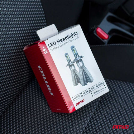 AMiO AMiO LED Koplampen RS+ Serie H4 – Slanke en Draaibare 50W Dimlichten in Wit AMiO 2