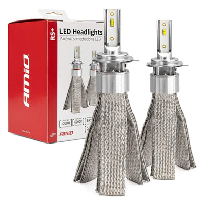AMiO LED Koplampen RS+ Serie H7-1 – Krachtige 50W Dimlichten in Wit