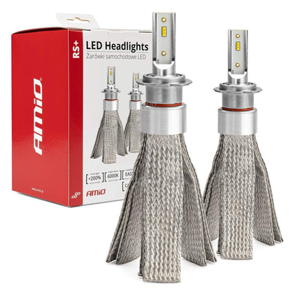AMiO AMiO LED Koplampen RS+ Serie H7 – Slanke en Draaibare 50W Dimlichten in Wit AMiO 1
