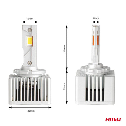 AMiO AMiO LED Koplampen X AllinOne - serie D1S D3S D8S canbus 6000K Dimlichten Wit AMiO 7