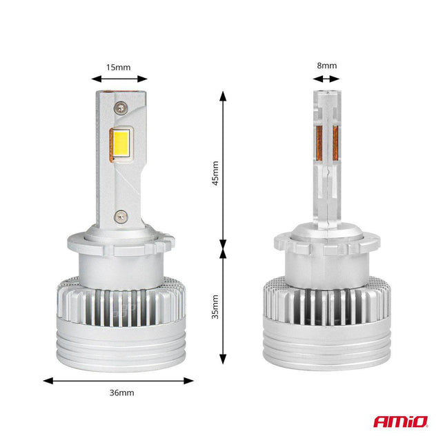 AMiO LED Koplampen X AllinOne - serie D2S D2R D4S D4R canbus 6000K Dimlichten Wit - VCTparts.nl