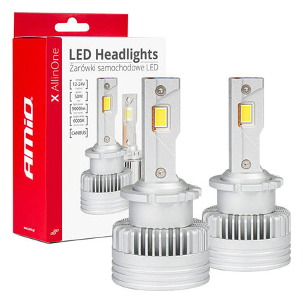 AMiO AMiO LED Koplampen X AllinOne - serie D2S D2R D4S D4R canbus 6000K Dimlichten Wit AMiO 8