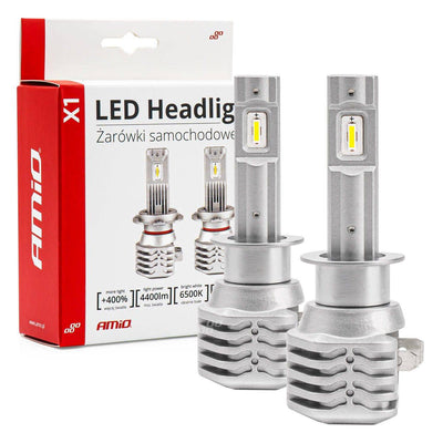 AMiO LED Koplampen X1-serie H1 Dimlichten Wit