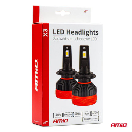 AMiO AMiO LED Koplampen X3 - serie H1 Dimlichten Wit AMiO 3