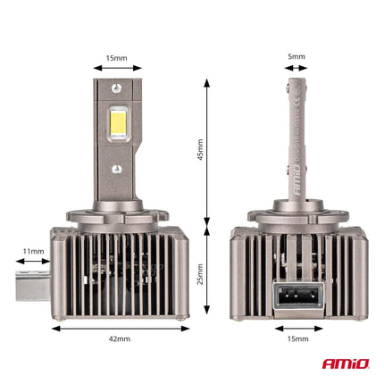 AMiO AMiO LED Koplampen XD - serie D1S/D1R – Krachtige LED Dimlichten in Helder Wit AMiO 3