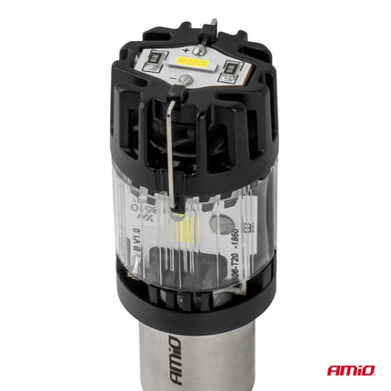 AMiO LED Lamp LumiTec BAY15D P21/5W 12V FULL CANBUS – Helder Wit LED Vervanger (1 stuk) - VCTparts.nl