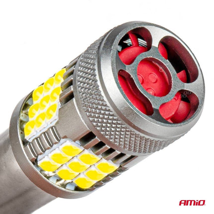 AMiO AMiO LED - LAMPEN CANBUS PRO - serie 1156 BA15S P21W R10W R5W 36x3030 SMD VENTILATOR Wit 12V/24V AMiO 3