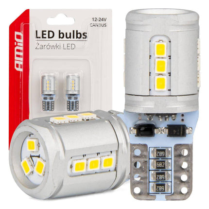 AMiO AMiO LED - lampen CANBUS T10e W5W 15x2016 SMD Wit 12V/24V AMiO 1