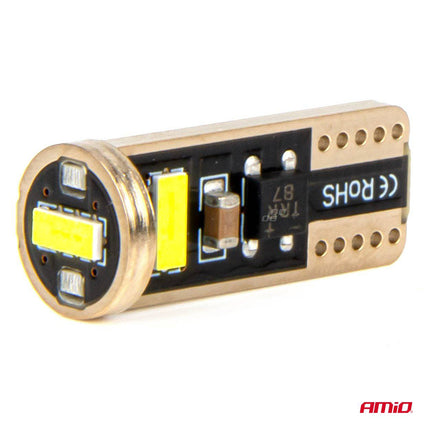 AMiO LED - lampen CANBUS T10e W5W 3x2055 SMD Wit 12V/24V 12V/24V - VCTparts.nl