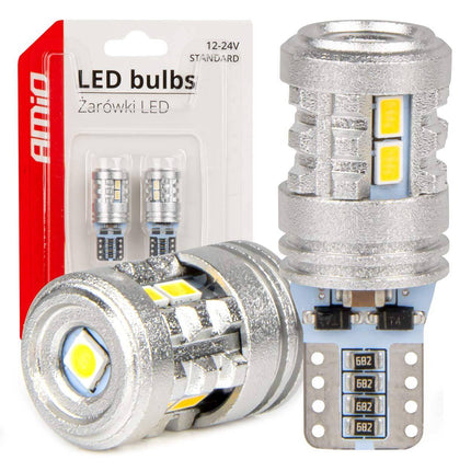 AMiO AMiO LED - lampen STANDAARD T10 W5W 6x3020 + 1x3030 SMD Wit 12V/24V AMiO 1