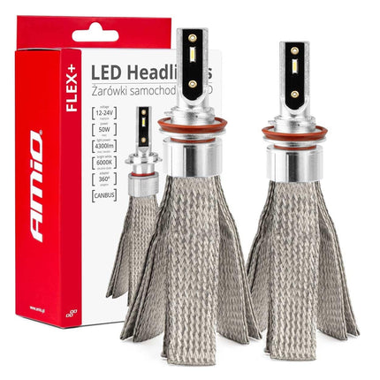 AMiO AMiO LED Mistlichten FLEX+ Serie H8 H9 H11 H16 canbus 6000K 12 - 24V Wit AMiO 4