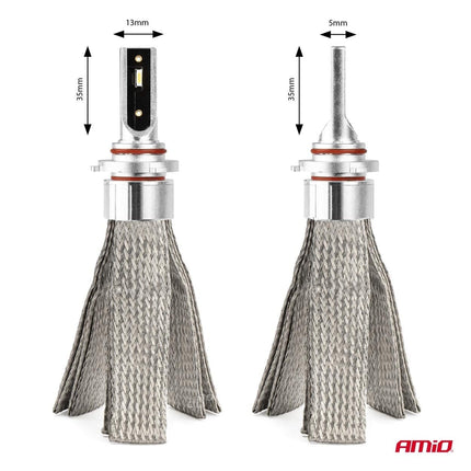 AMiO AMiO LED Mistlichten FLEX+ Serie HB3 9005/HIR1 9011/H10 canbus 6000K 12 - 24V Wit AMiO 5