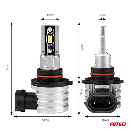 AMiO LED Mistlichten H - mini - serie HB3 9005/HIR1 9011/H10 Wit - VCTparts.nl