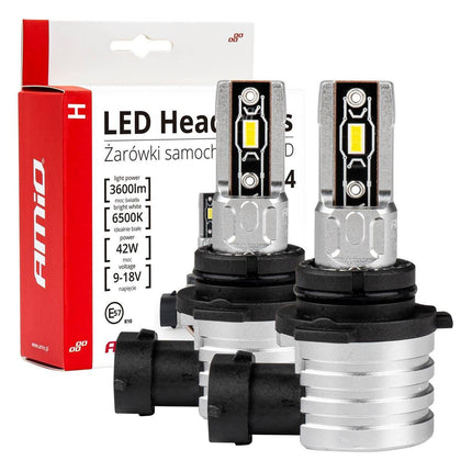 AMiO LED Mistlichten H - mini - serie HB4 9006 Wit - VCTparts.nl
