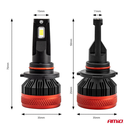 AMiO LED Mistlichten X3 - serie HB4 9006 Wit - VCTparts.nl