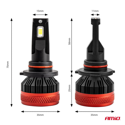 AMiO AMiO LED Mistlichten X3serie HB3 9005/HIR1 9011/H10 Wit 3