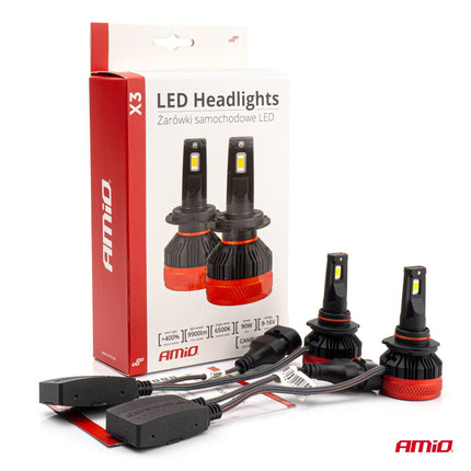 AMiO AMiO LED Mistlichten X3serie HB3 9005/HIR1 9011/H10 Wit 4