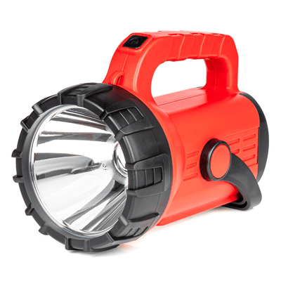AMiO LED Nood Zoeklicht Handlamp met Geïntegreerde Oplaadbare Batterij 400LM Zwart-Rood