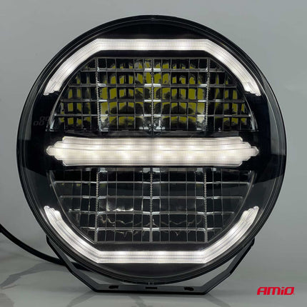 AMiO AMiO LED Werklicht Verstraler 112W 12V - 24V Lange - afstandslamp met Positielicht voor Vrachtwagen, Offroad, Bouw en Landbouw AMiO 8