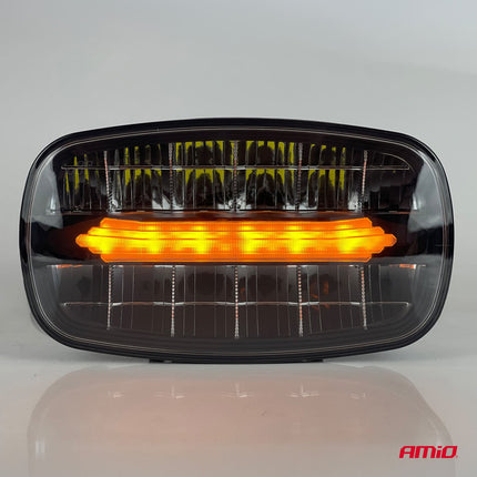 AMiO LED Werklicht Verstraler Ovaal 109W 12V - 24V Lange - afstandslamp met Positielicht voor Vrachtwagen, Offroad, Bouw en Landbouw - VCTparts.nl