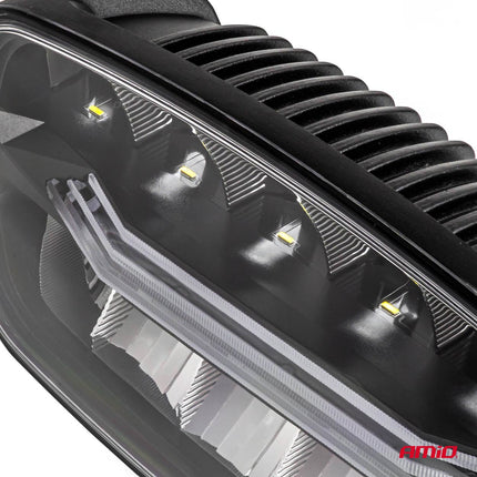 AMiO LED Werklicht Verstraler Ovaal 109W 12V - 24V Lange - afstandslamp met Positielicht voor Vrachtwagen, Offroad, Bouw en Landbouw - VCTparts.nl