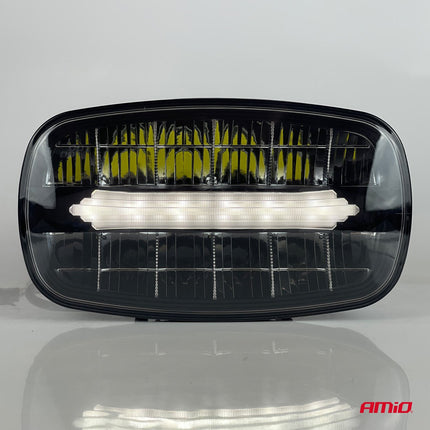 AMiO LED Werklicht Verstraler Ovaal 109W 12V - 24V Lange - afstandslamp met Positielicht voor Vrachtwagen, Offroad, Bouw en Landbouw - VCTparts.nl